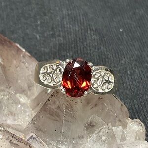 Almandine Garnet .925 Silver Ring